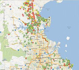 KoalaTracker national crowdsourced koala map. Log in to view map or report a sighting.